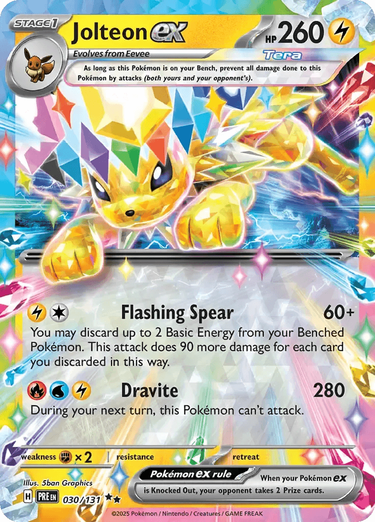 Jolteon ex 30/131 Double Rare ex - MissingNo.