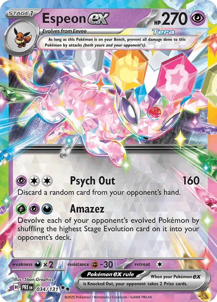 Espeon ex 34/131 Double Rare ex - MissingNo.