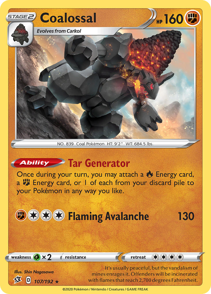 Coalossal 107/192 Holo Rare
