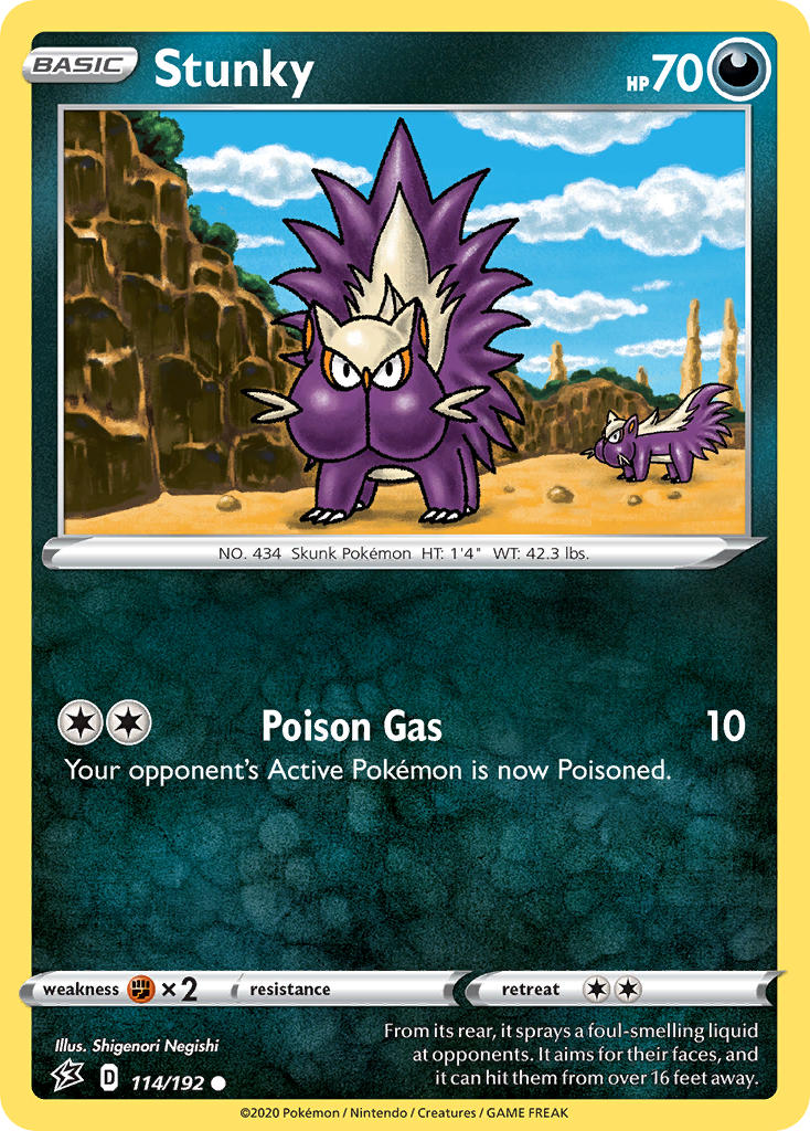 Stunky 114/192 Reverse Common - MissingNo.