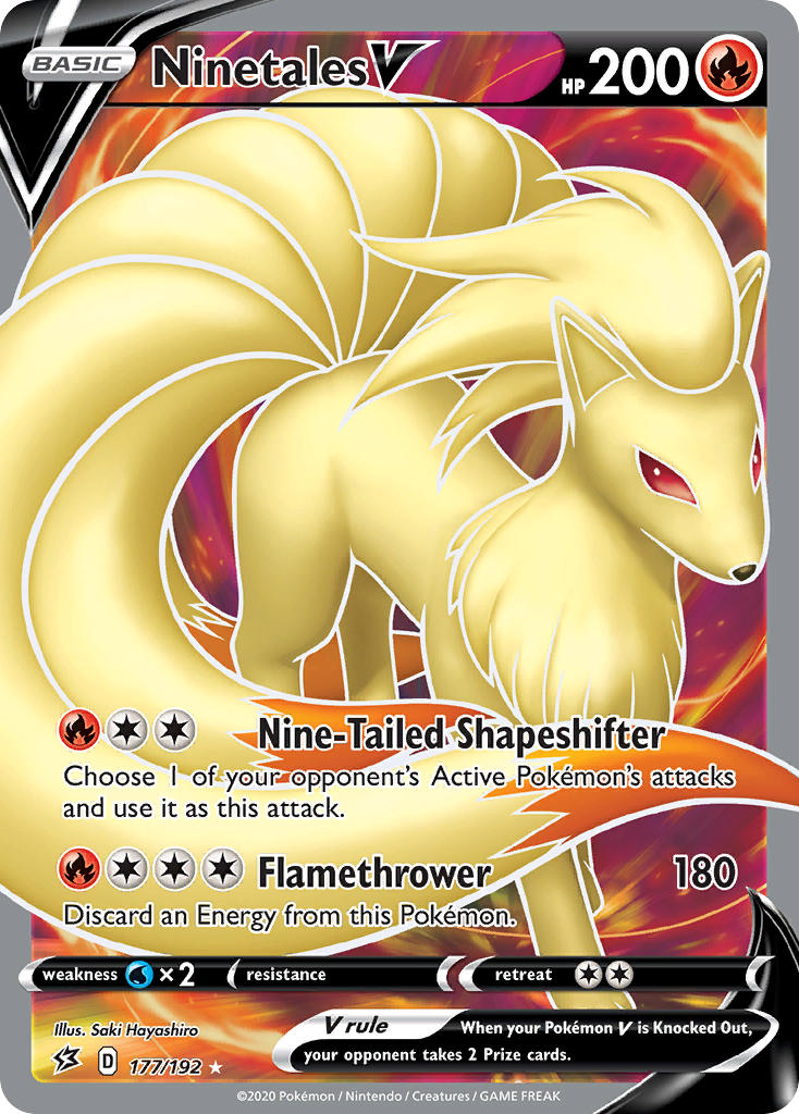Ninetales V 177/192 Holo Ultra Rare V - MissingNo.
