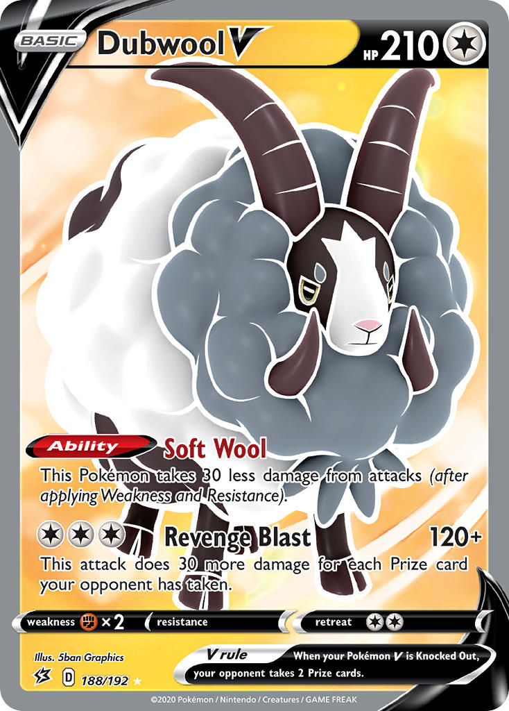 Dubwool V 188/192 Holo Ultra Rare V - MissingNo.