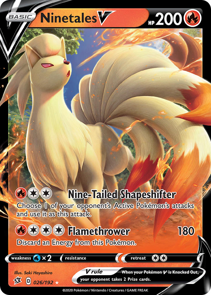 Ninetales V 026/192 Holo Rare V - MissingNo.