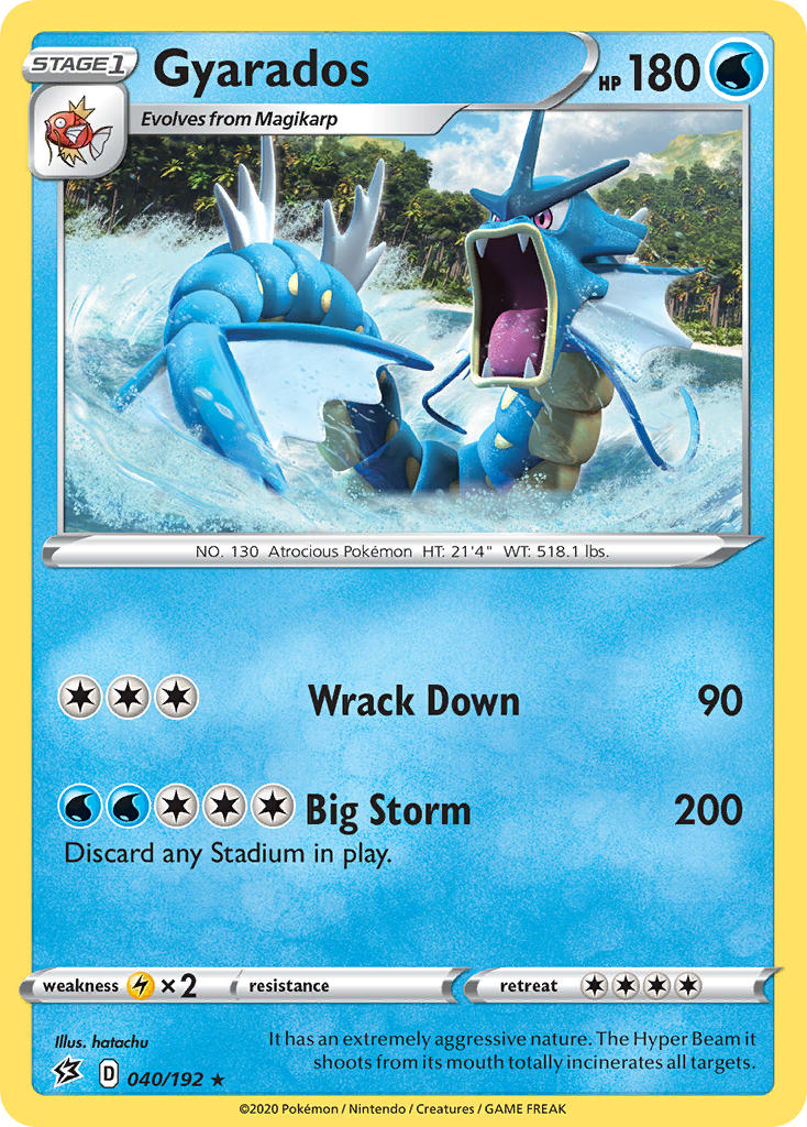 Gyarados 040/192 Holo Rare - MissingNo.