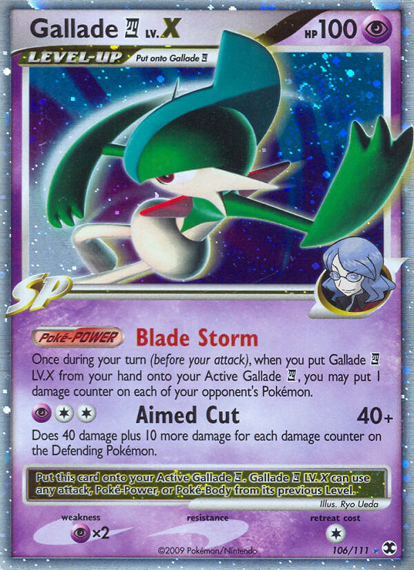 Gallade E4 LV.X 106/111 Holo Rare LV.X - MissingNo.