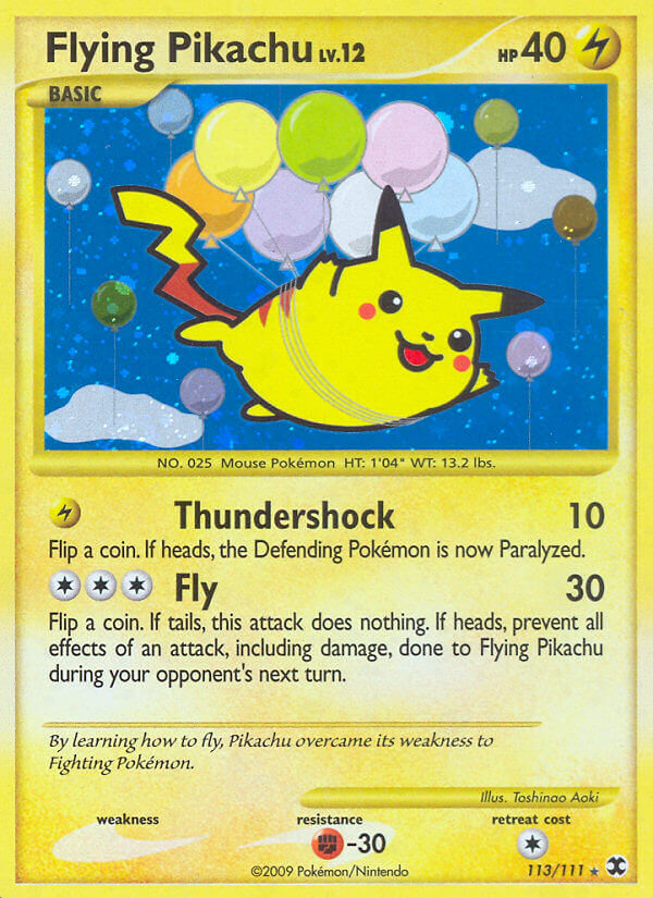 Flying Pikachu 113/111 Holo Secret Rare - MissingNo.