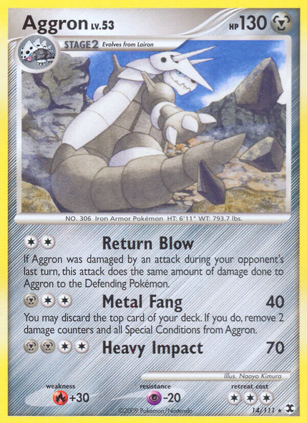 Aggron 14/111 Non-Holo Rare - MissingNo.