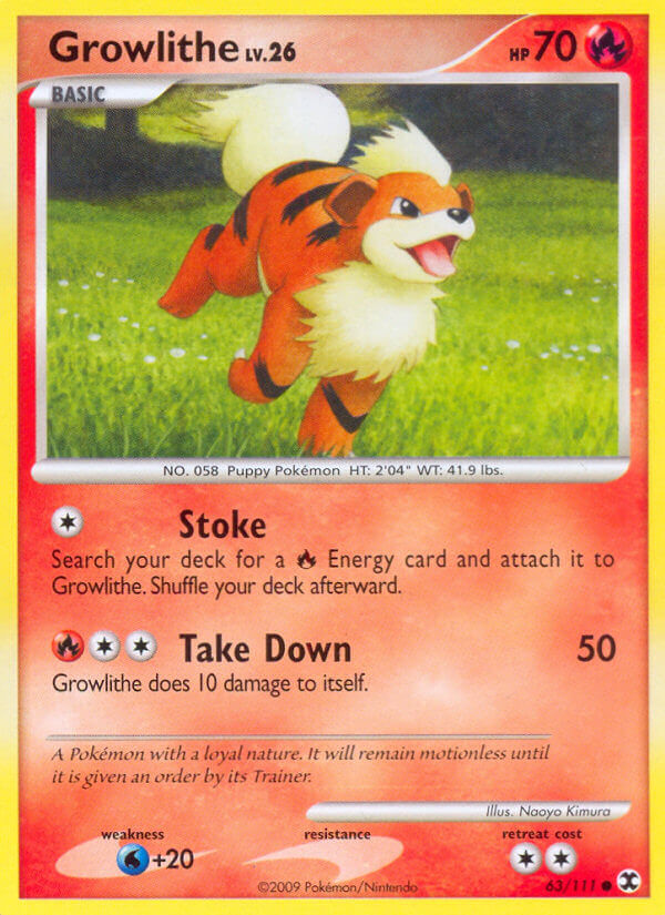 Growlithe 63/111 Reverse Common - MissingNo.