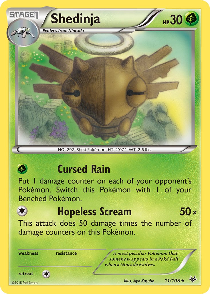 Shedinja 11/108 Non-Holo Rare - MissingNo.