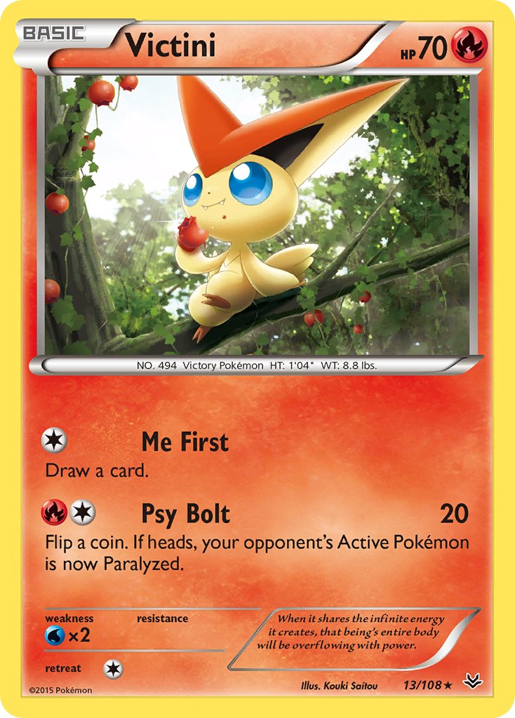 Victini 13/108 Non-Holo Rare - MissingNo.