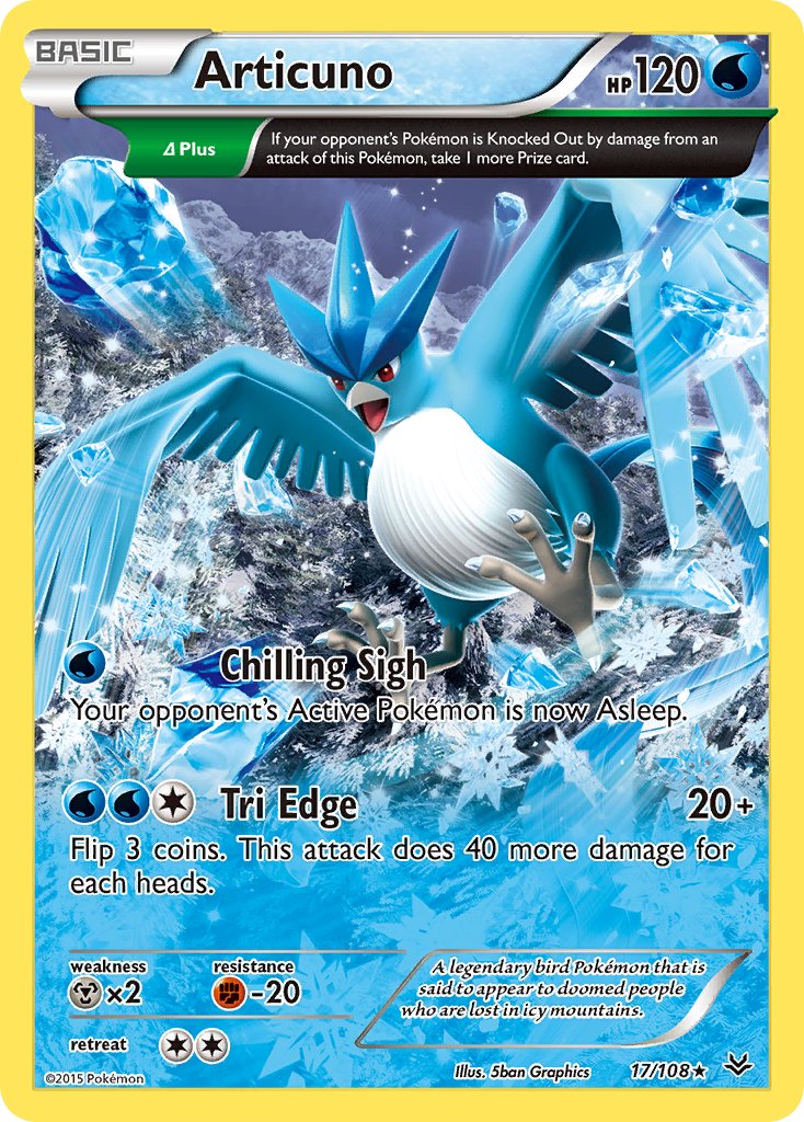 Articuno 17/108 Reverse Rare - MissingNo.