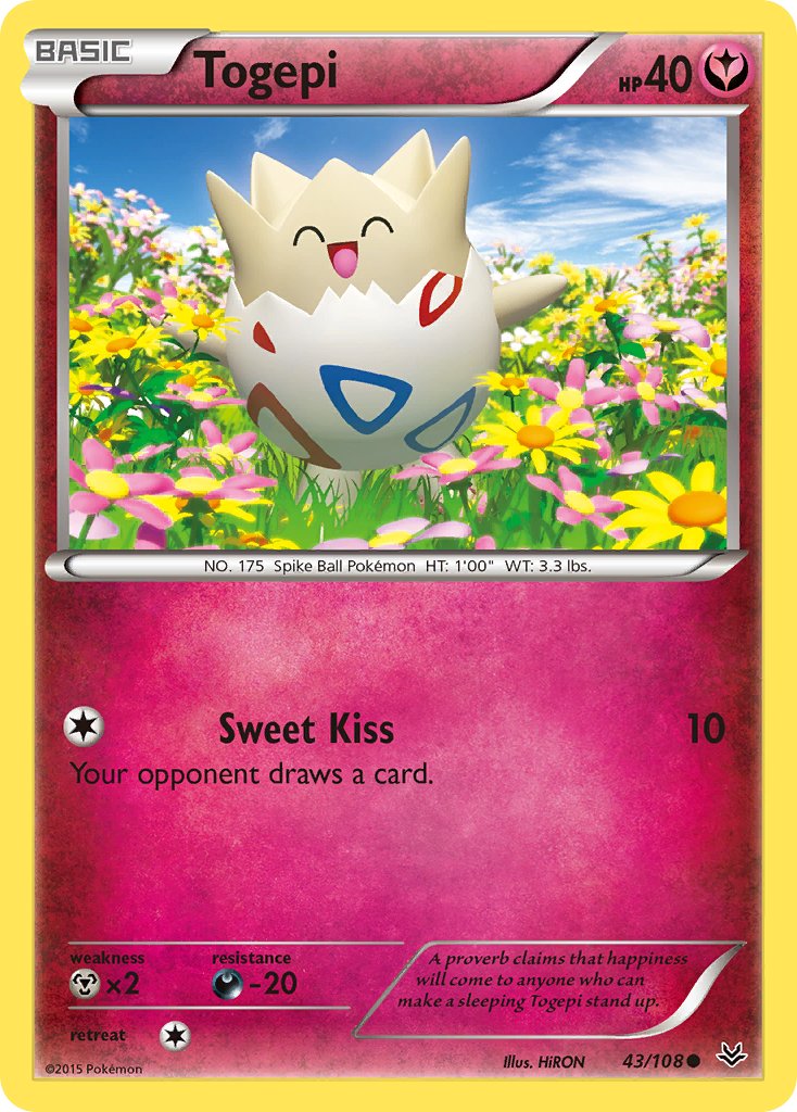 Togepi 43/108 Common - MissingNo.