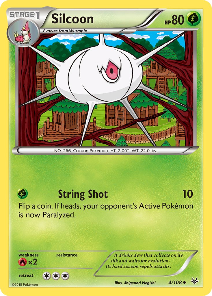 Silcoon 4/108 Reverse Uncommon - MissingNo.