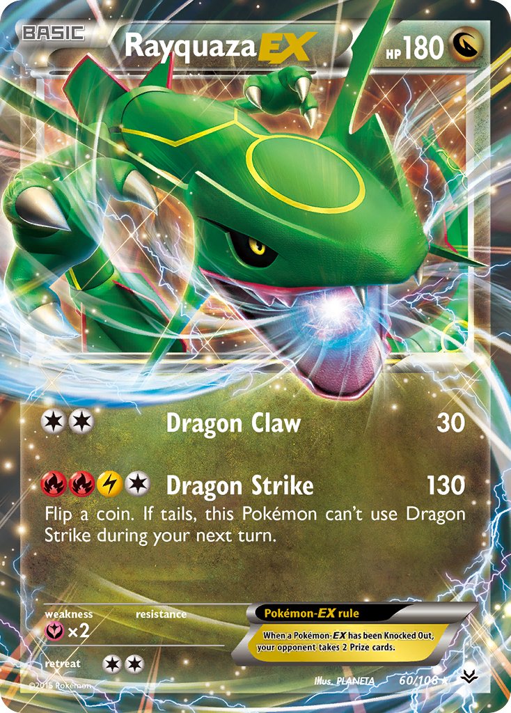 Rayquaza EX 60/108 Holo Rare EX - MissingNo.