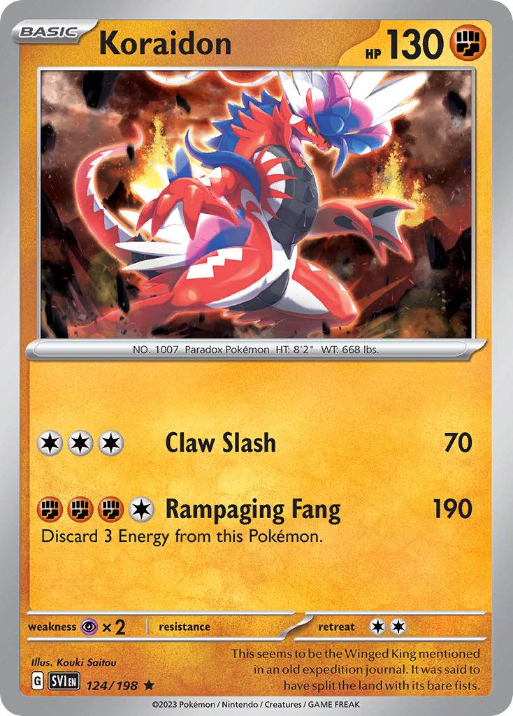 Koraidon 124/198 Holo Rare - MissingNo.