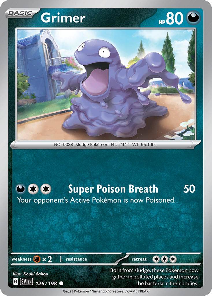 Grimer 126/198 Reverse Common - MissingNo.