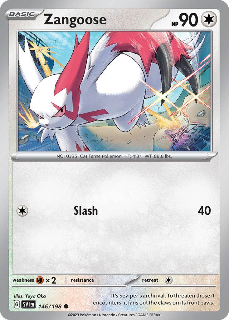 Zangoose 146/198 Common - MissingNo.