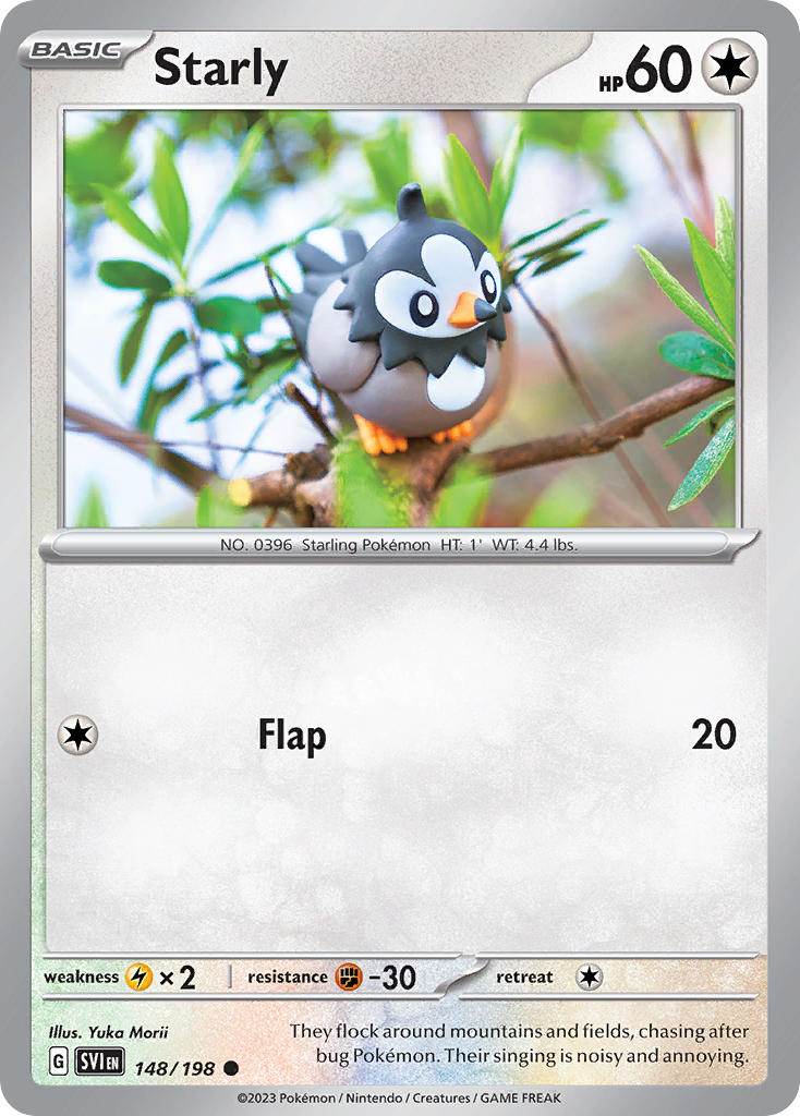 Starly 148/198 Reverse Common - MissingNo.