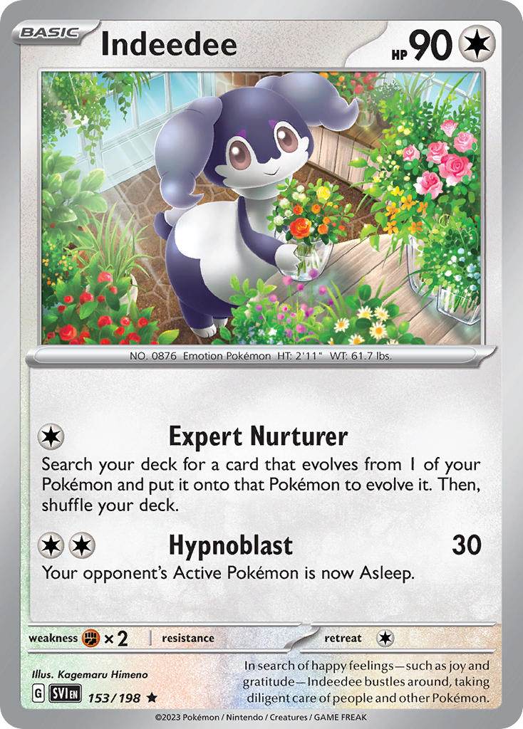 Indeedee 153/198 Holo Rare - MissingNo.