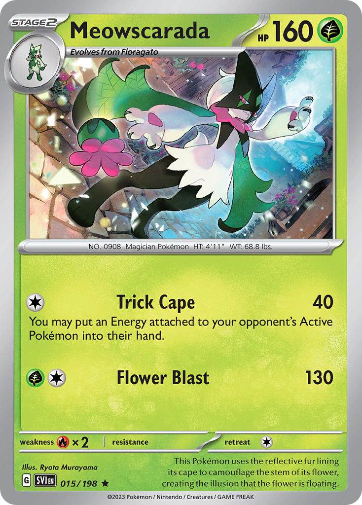 Meowscarada 15/198 Reverse Rare - MissingNo.