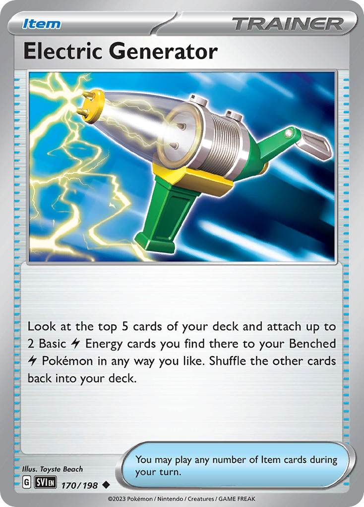 Electric Generator 170/198 Non-Holo Play! Pokémon Stamp Prize Pack Series 3 & Prize Pack Series 4 Exclusive - MissingNo.