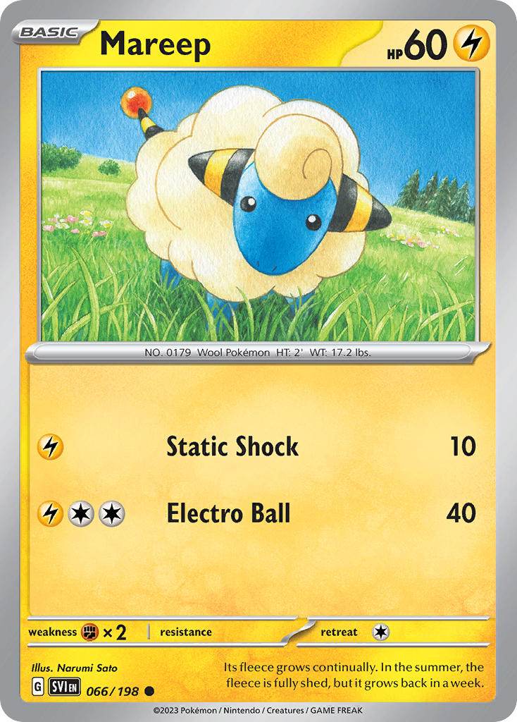 Mareep 66/198 Reverse Common - MissingNo.