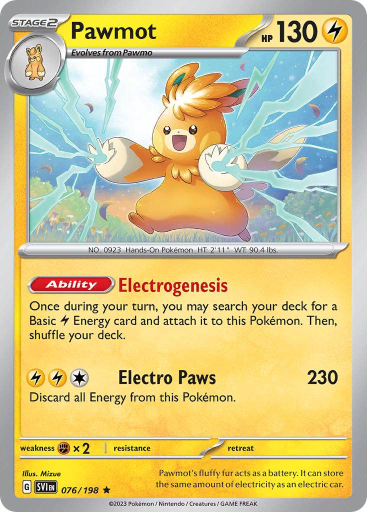 Pawmot 76/198 Holo Rare - MissingNo.