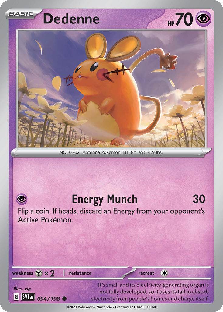 Dedenne 94/198 Reverse Common - MissingNo.