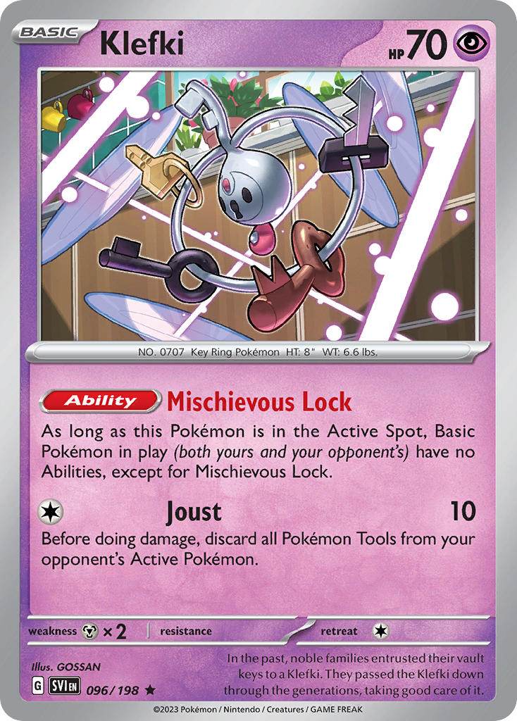 Klefki 96/198 Holo Rare - MissingNo.