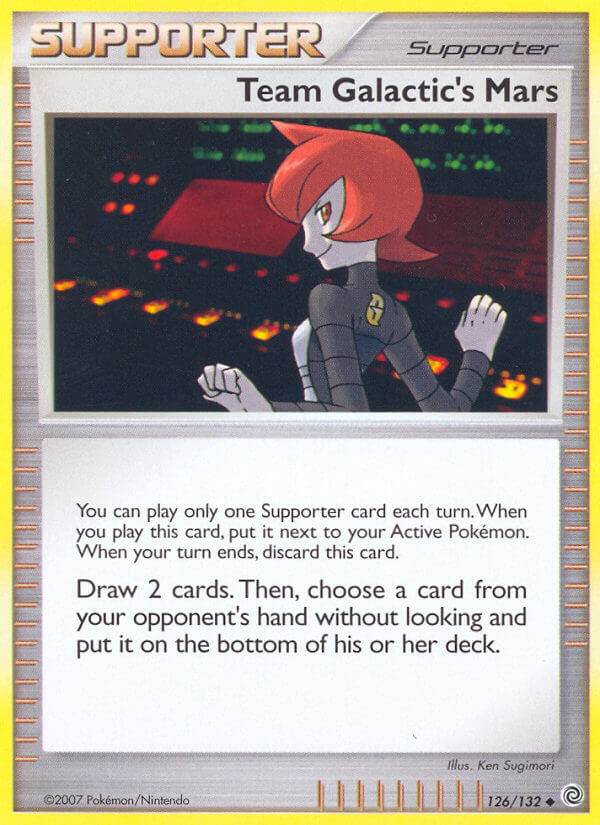 Team Galactic's Mars 126/132 Reverse Uncommon - MissingNo.