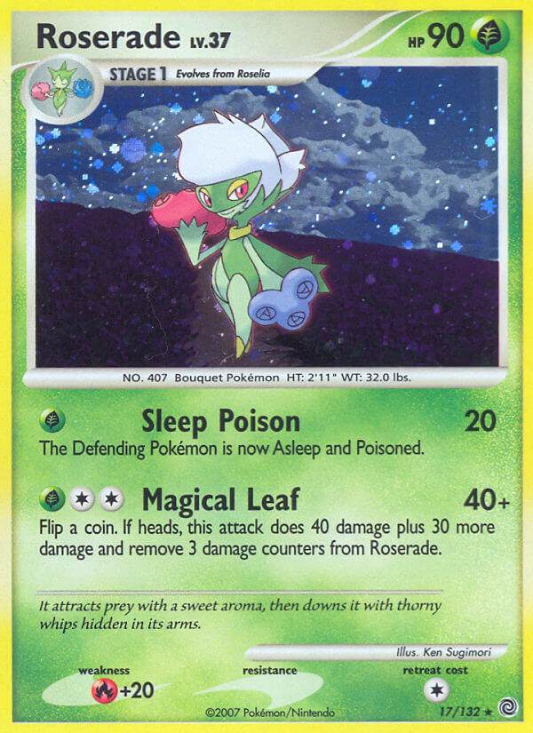 Roserade 17/132 Reverse Rare - MissingNo.
