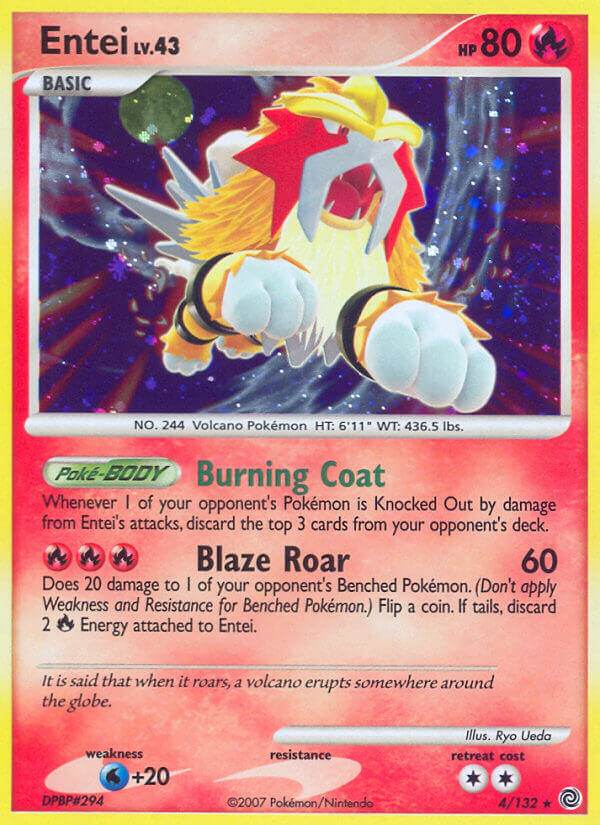 Entei 4/132 Reverse Rare - MissingNo.