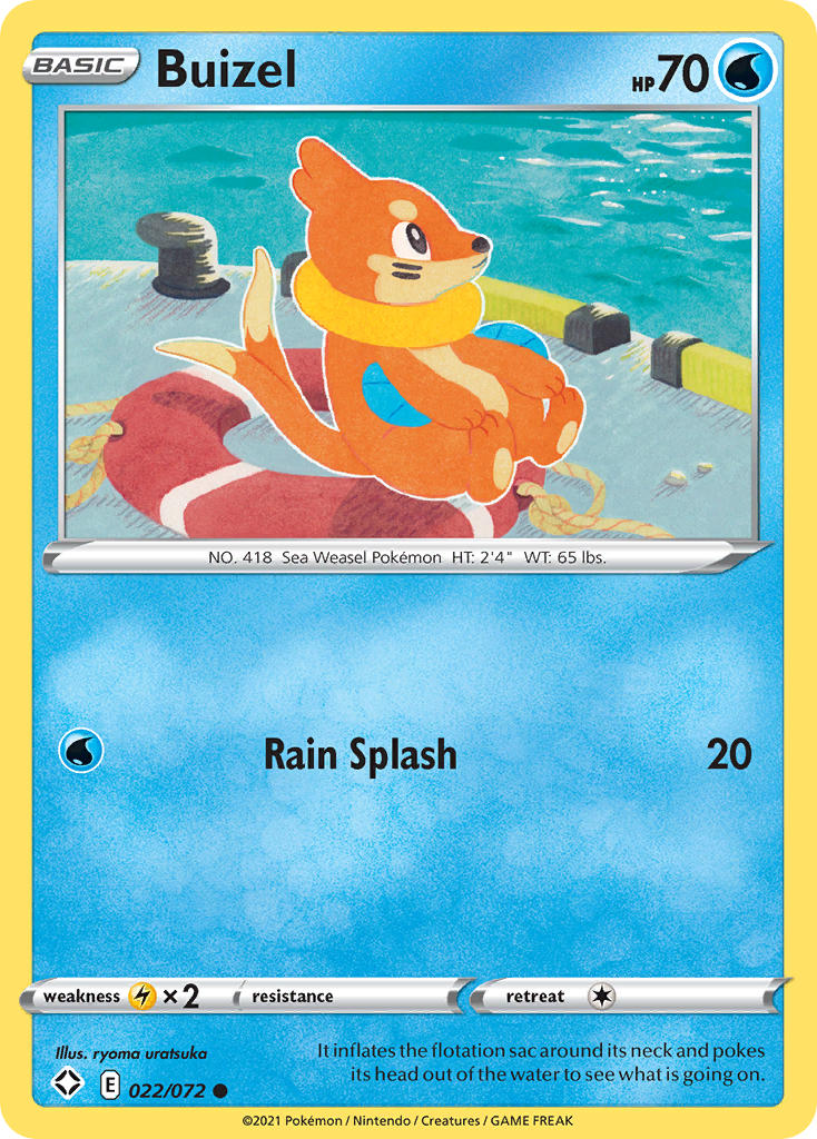 Buizel 22/72 Reverse Common