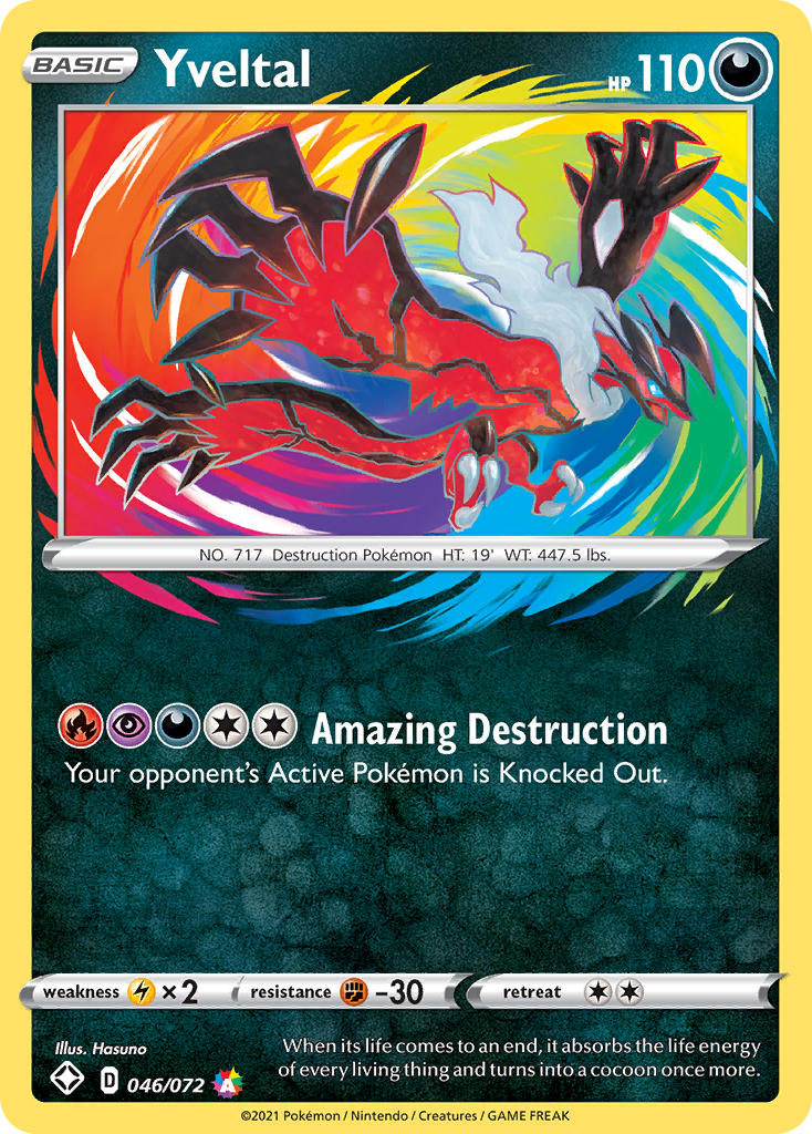 Yveltal 46/72 Holo Amazing Rare