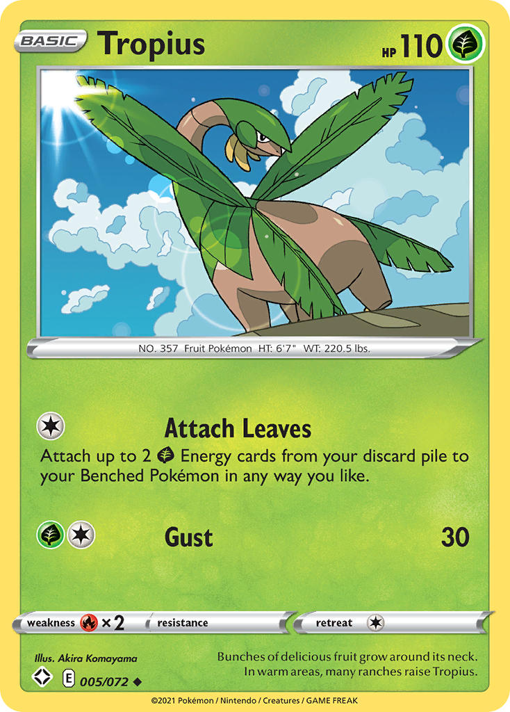Tropius 5/72 Reverse Uncommon
