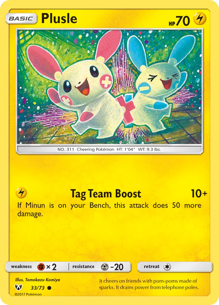 Plusle 33/73 Common - MissingNo.