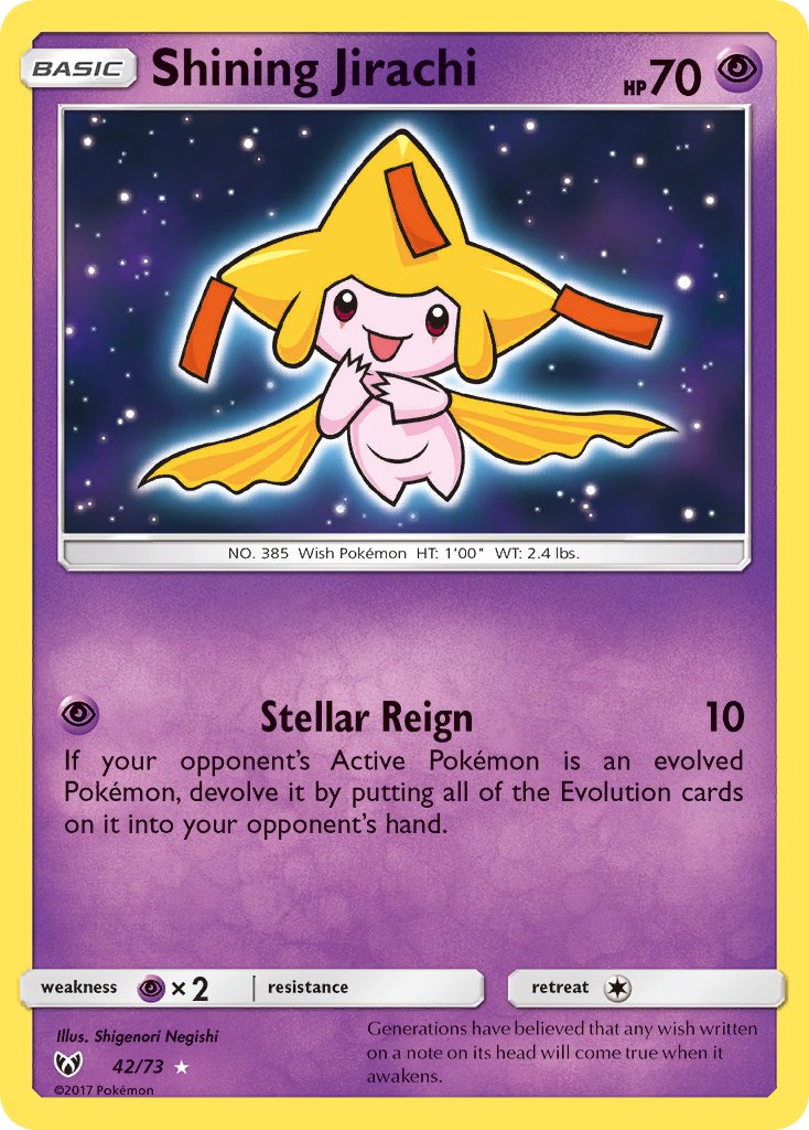 Shining Jirachi 42/73 Holo Rare - MissingNo.