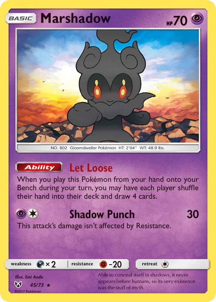 Marshadow 45/73 Holo Rare - MissingNo.