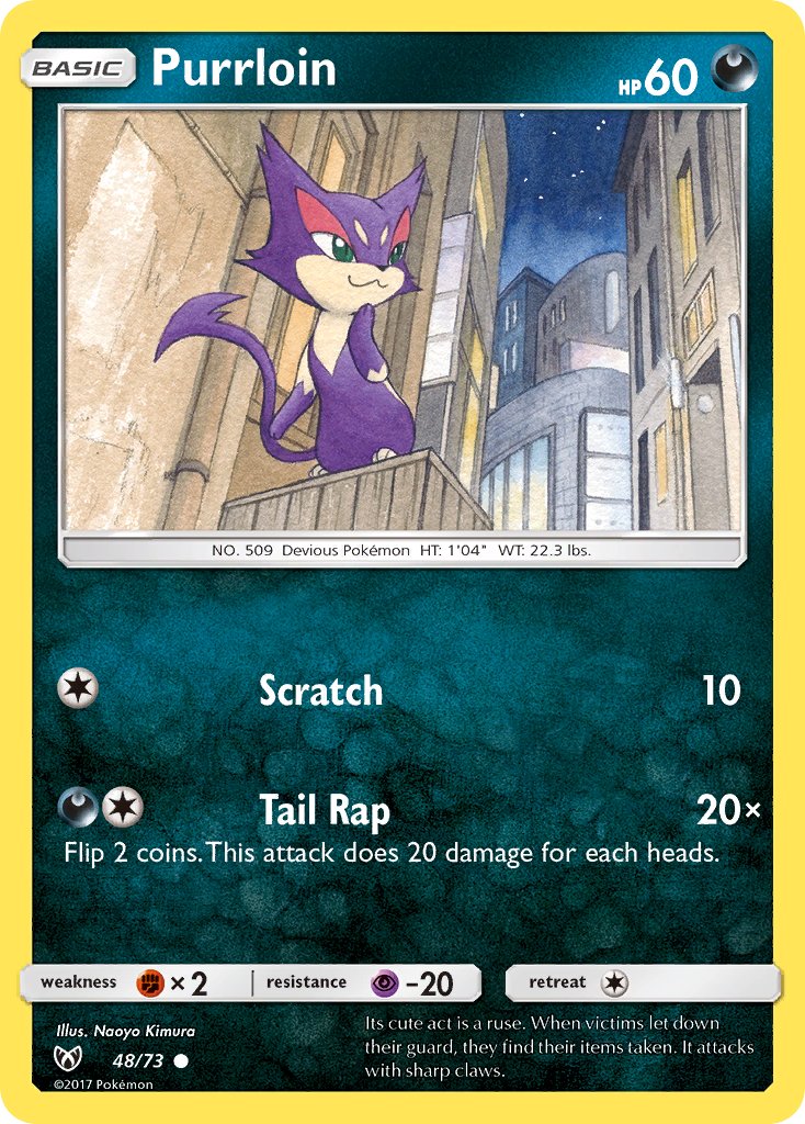 Purrloin 48/73 Reverse Common - MissingNo.