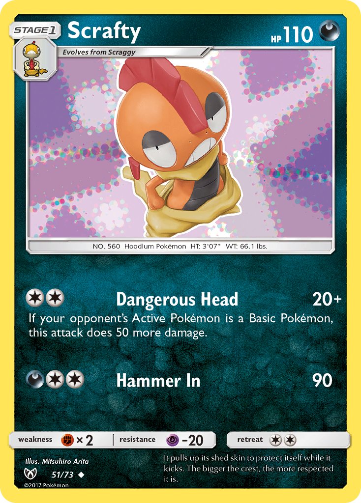 Scrafty 51/73 Uncommon - MissingNo.