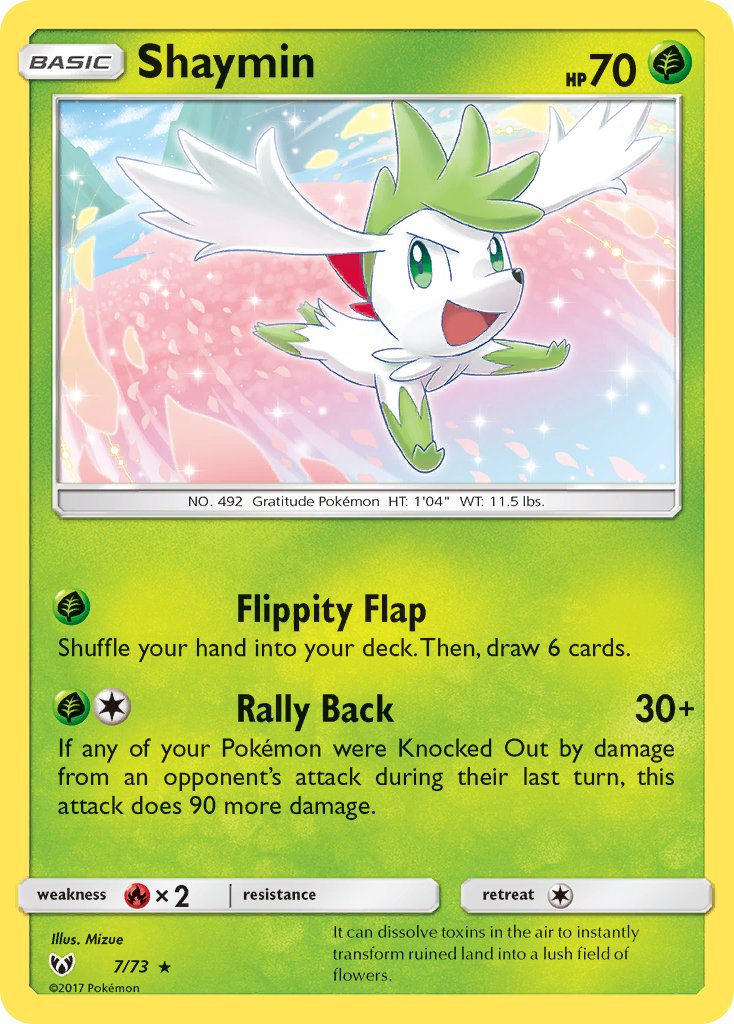 Shaymin 7/73 Reverse Rare - MissingNo.