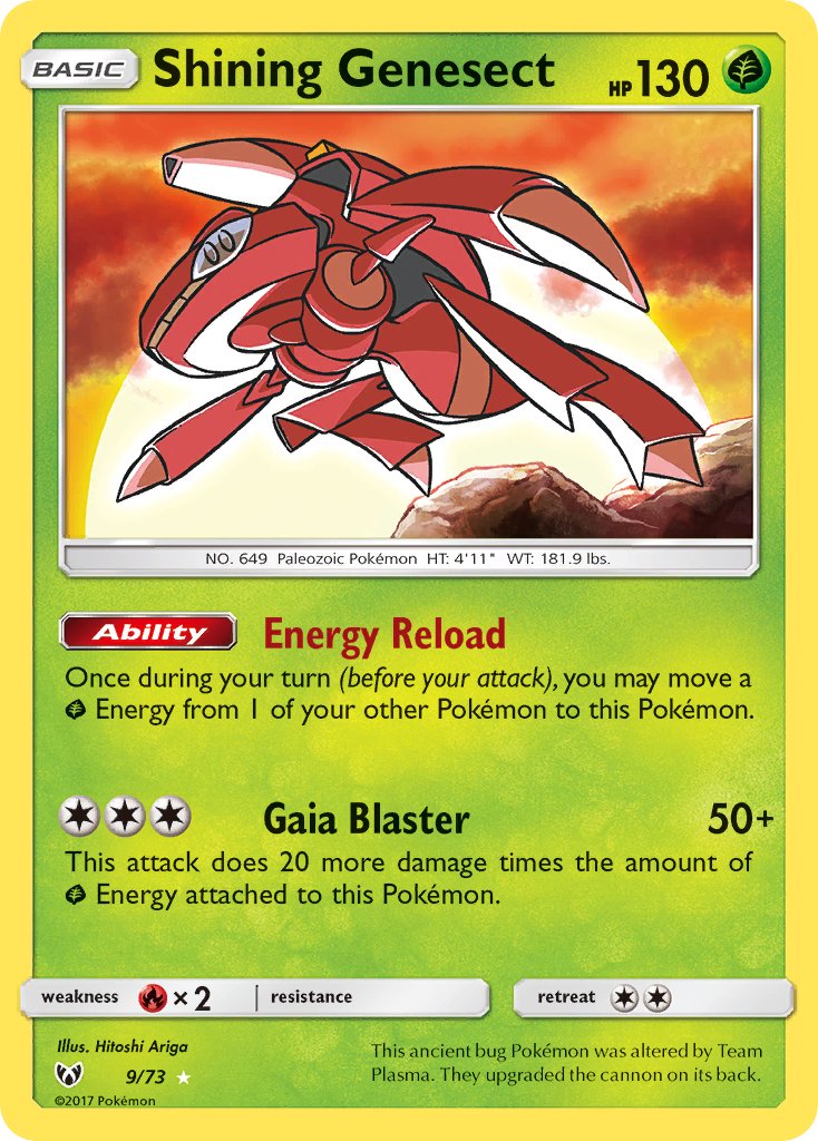 Shining Genesect 9/73 Holo Rare - MissingNo.