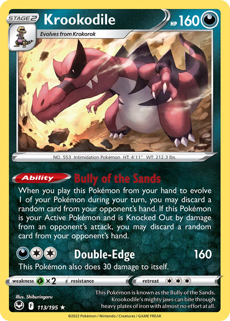 Krookodile 113/195 Holo Rare