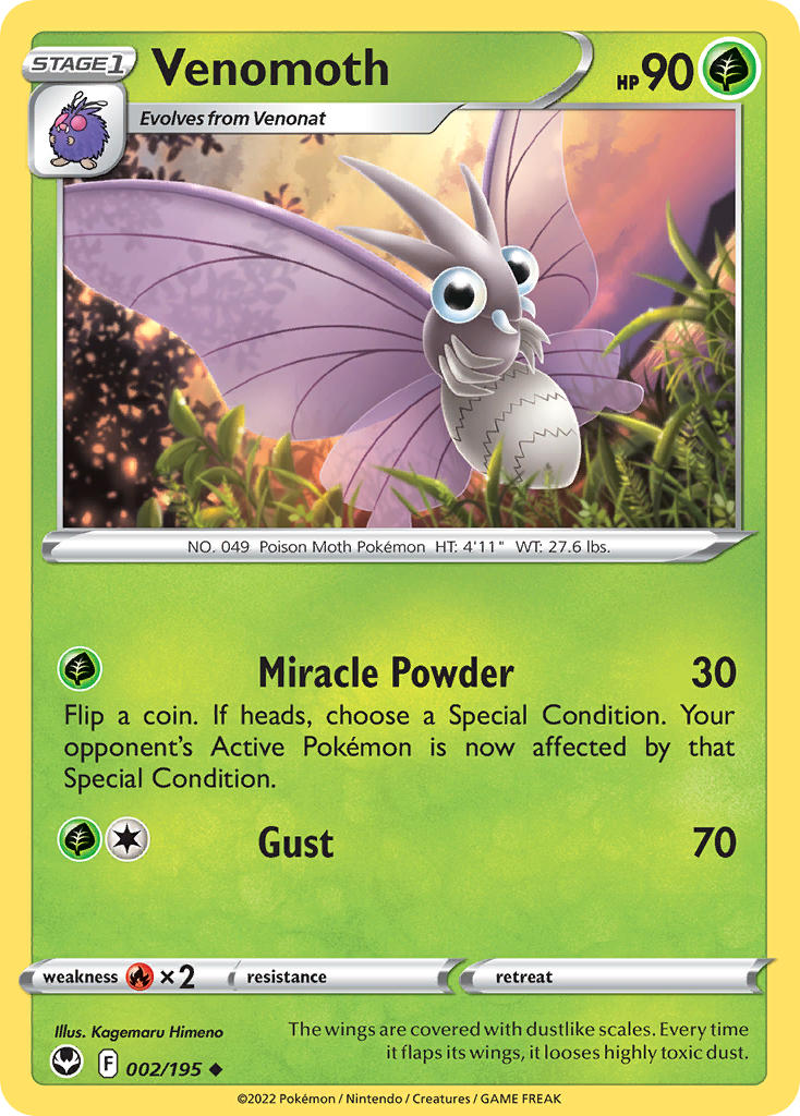 Venomoth 2/195 Reverse Uncommon
