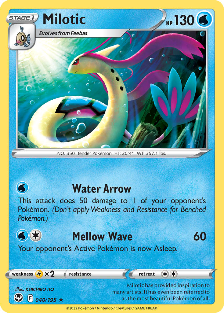 Milotic 40/195 Non-Holo Rare