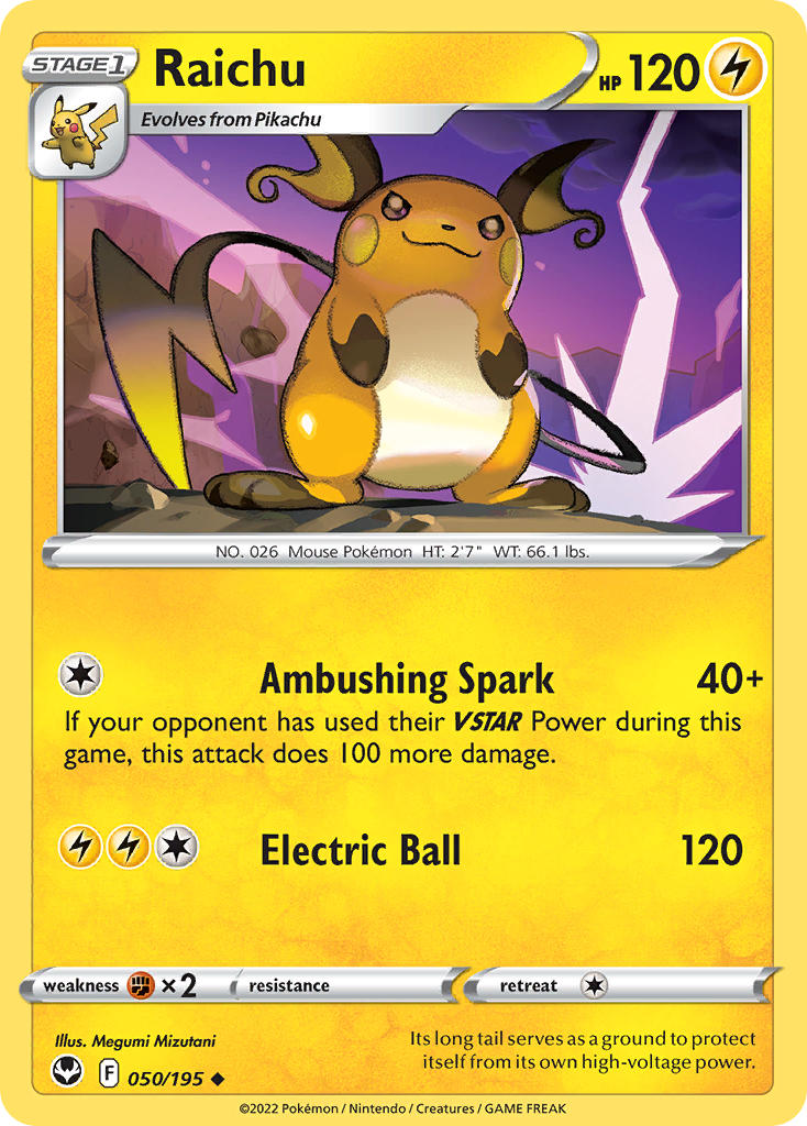 Raichu 50/195 Uncommon