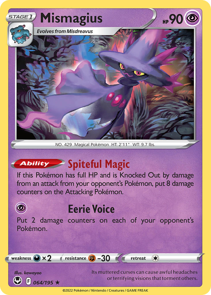 Mismagius 64/195 Non-Holo Rare