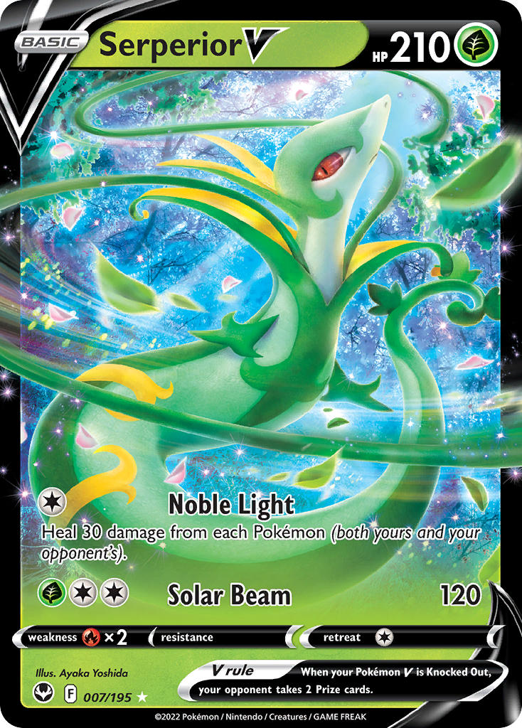 Serperior V 7/195 Holo Rare V