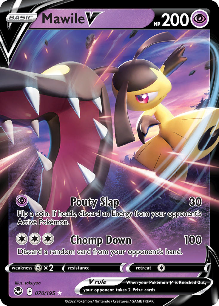 Mawile V 70/195 Holo Rare V