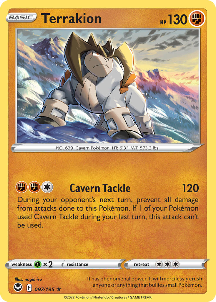 Terrakion 97/195 Holo Rare